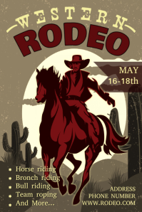 Free Rodeo Template.pdf Rodeo Weekends Poster Template | PosterMyWall