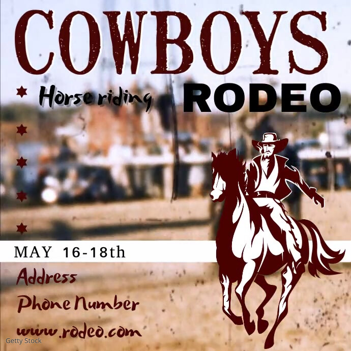 Rodeo Template | PosterMyWall
