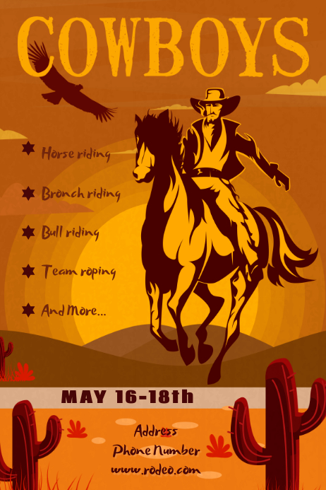Free Rodeo Template.pdf Rodeo Template | PosterMyWall