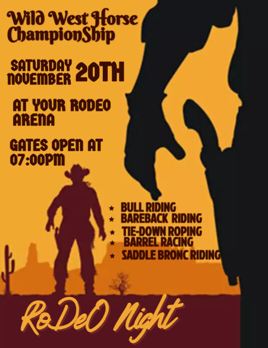 Rodeo Templat | PosterMyWall