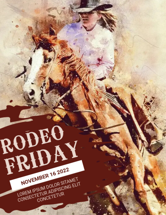 Rodeo Event Flyers Template | PosterMyWall