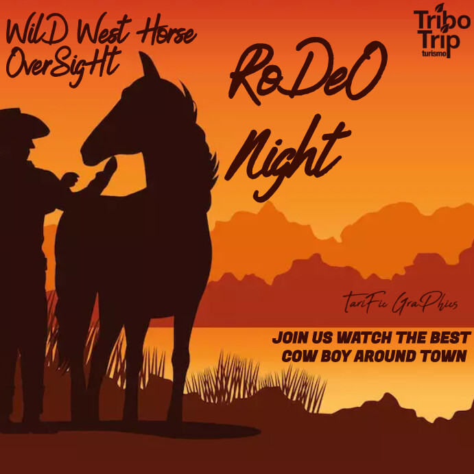 rodeo flyer Template | PosterMyWall