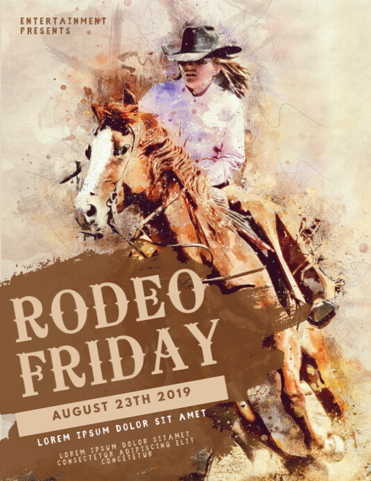 Rodeo Flyer Template PosterMyWall