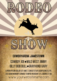 Writing Template Rodeo RODEO NIGHT Template | PosterMyWall