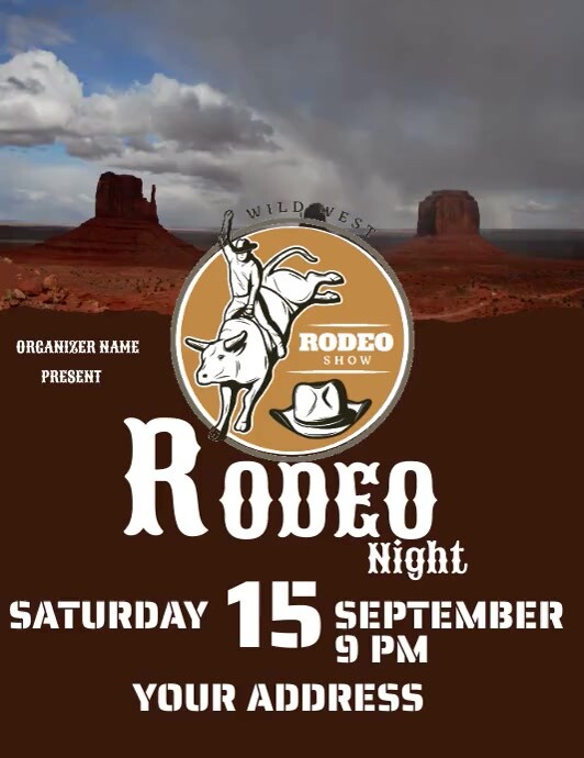 Modelo Rodeo Banner Plantilla de RODEO NIGHT | PosterMyWall