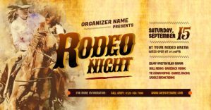 Rodeo Night Facebook Shared Image template