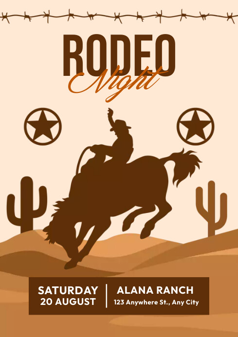 Rodeo Night Flyer Template | PosterMyWall