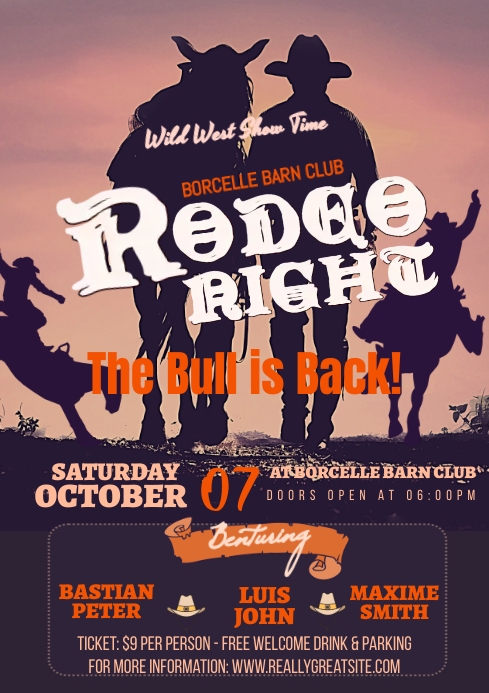 Rodeo Night Flyer Template | PosterMyWall