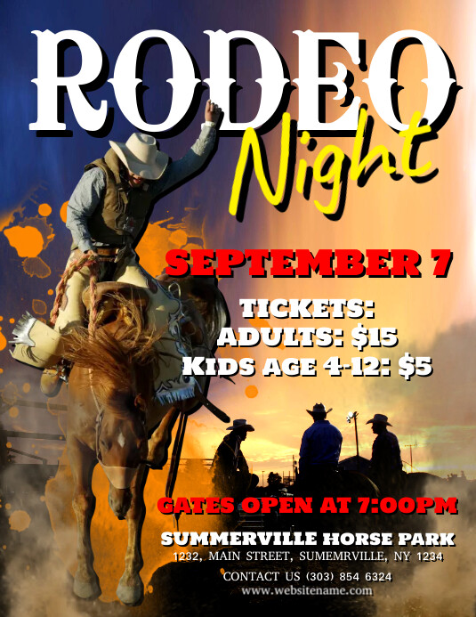 Rodeo Night Flyer Template | PosterMyWall