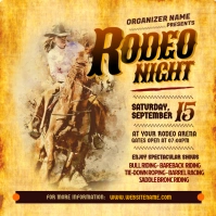 Rodeo Night Instagram Post template