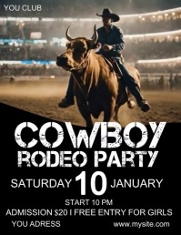 RODEO PARTY Flyer (US Letter) template