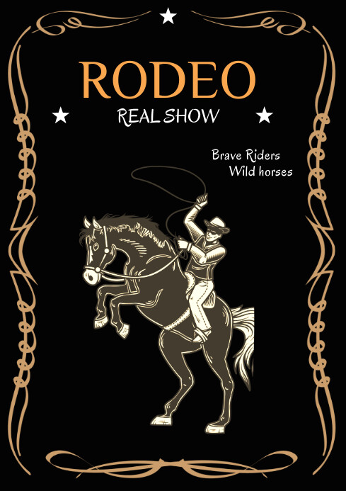 Modelo Rodeo Banner Plantilla de RODEO PARTY TEMPLATE | PosterMyWall