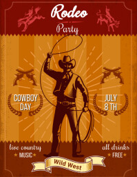 Program Template For Kids Rodeo RODEO PARTY TEMPLATE | PosterMyWall