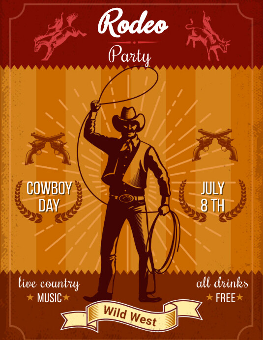 Free Rodeo Template.pdf Plantilla de RODEO PARTY TEMPLATE | PosterMyWall