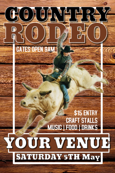 Copy of Rodeo Poster | PosterMyWall