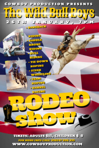 Current Rodeo Poster Rodeo Poster Template | PosterMyWall
