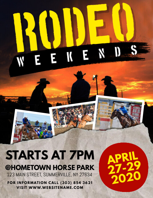 Rodeo Flyer Template PosterMyWall
