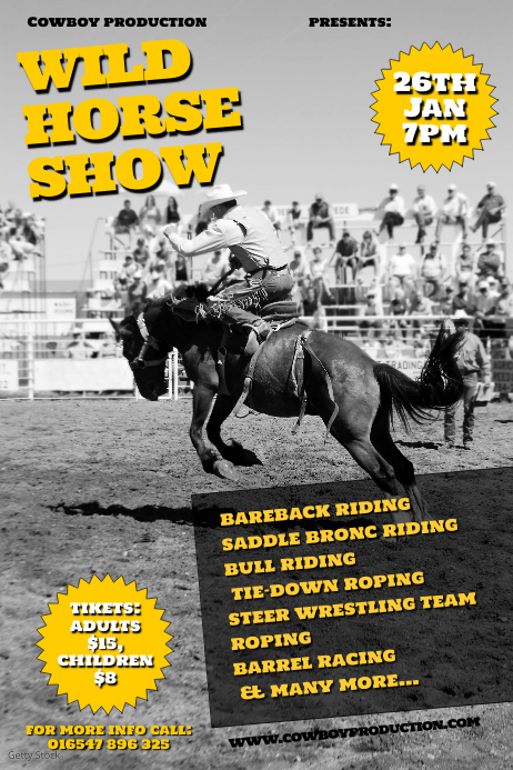 Rodeo Poster Template | PosterMyWall