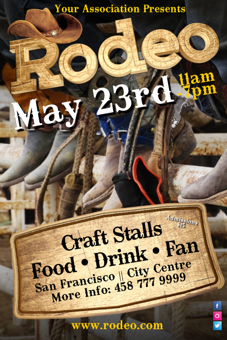 Rodeo Poster Template | PosterMyWall