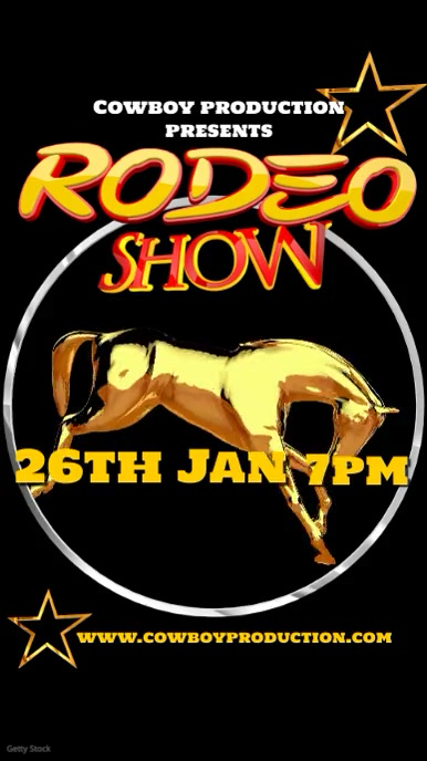 Advertisement For Rodeo Rodeo show advert Template | PosterMyWall