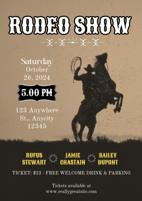 Rodeo Show Template | PosterMyWall
