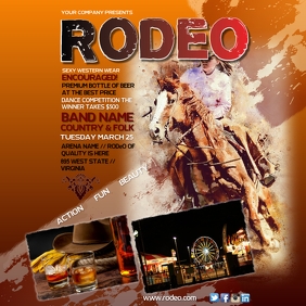 Rodeo Program Design Rodeo Show Video Template | PosterMyWall
