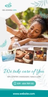 Roll up banner advertisement beauty spa 2024 Oprolbanier 3'×6' template