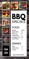 Roll Up Banner Food Truck Take Away Fast Menu template
