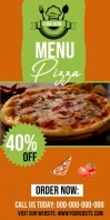 Roll Up Banner of Pizza template