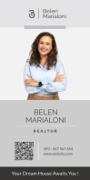 roll up banner real estate agent advertisemen template