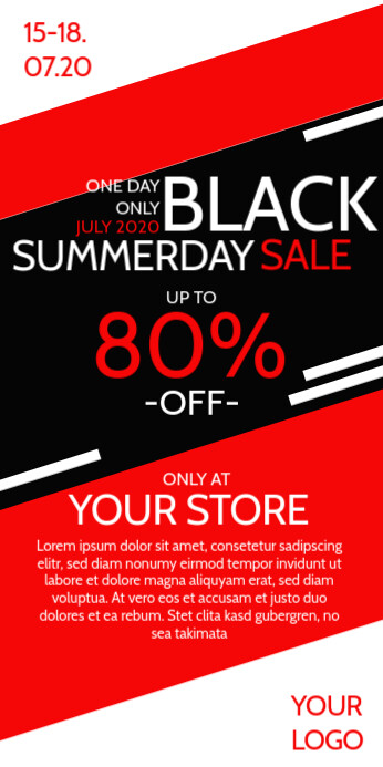 Roll Up Banner Sale Design Template Shopping Postermywall