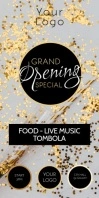 Roll up Special Opening Event Party Glitter template