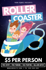 Coaster For Rent Poster Roller Coaster Poster Template | PosterMyWall