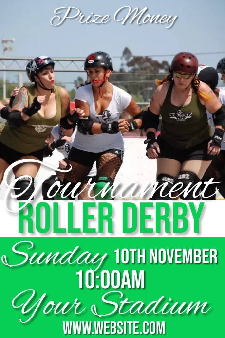 Roller Derby Template PosterMyWall