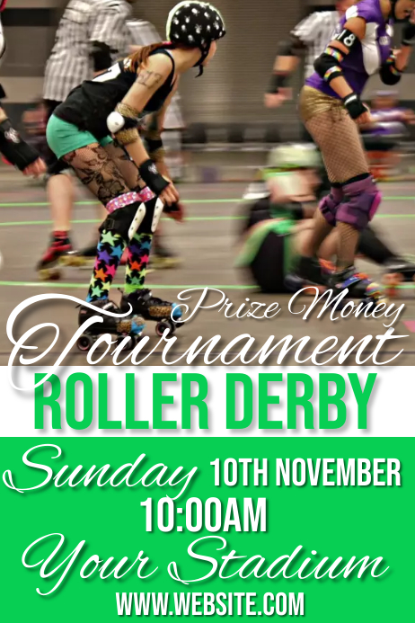 Roller Derby Template PosterMyWall