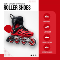 Blanc Roller Shoes Promotion Square Template
