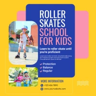 Roller Skates Ad Template Publicación de Instagram