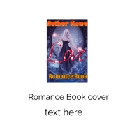 Romance Book cover template. Logotyp