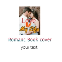 Romance Book cover template. Logotyp