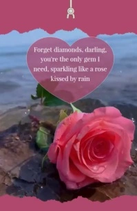 romance quote Tabloid template