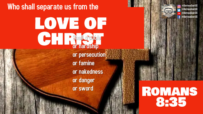 ♥Romans 8:35 Miniatura na YouTube template