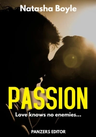 Romantic book cover design template A4
