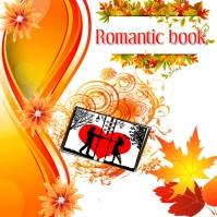 romantic book poster Logo template