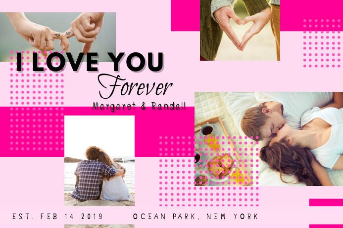 Romantic Couple Valentine Collage Template Postermywall Romantic Couple Valentine Collage Template Postermywall