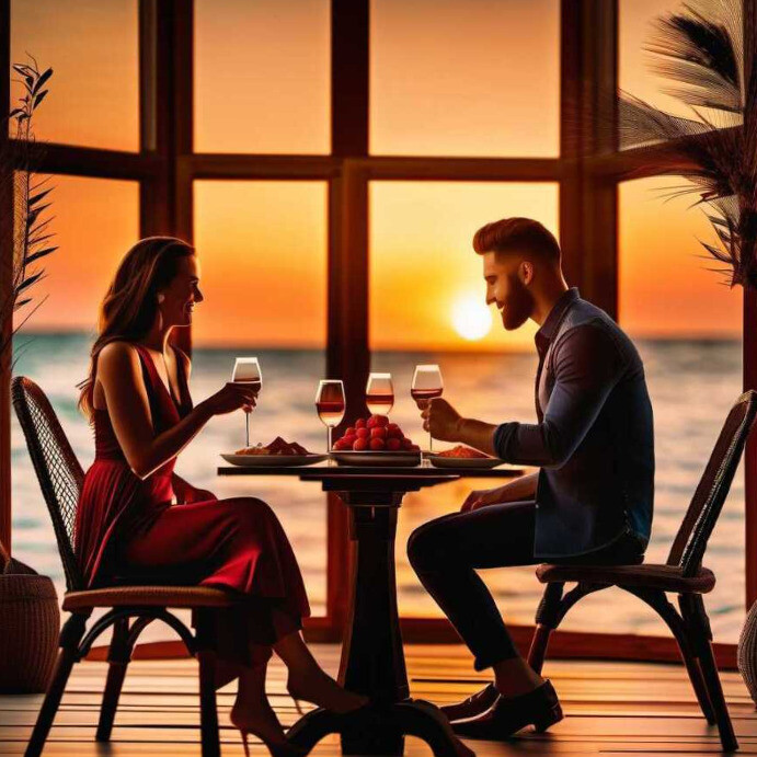 Romantic Dinner Instagram Post template