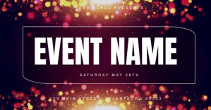 romantic event flyer design facebook template