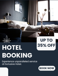 Romantic Getaway Hotel Deals Flyer (US Letter) template