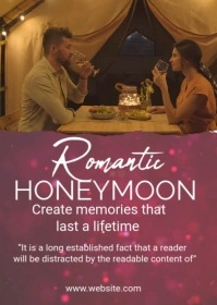 romantic honeymoon video template A6