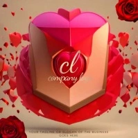 romantic love heart hearts logo design template