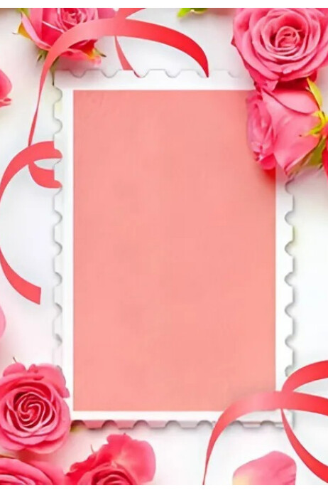 Romantic Rose Frame Card Template | PosterMyWall